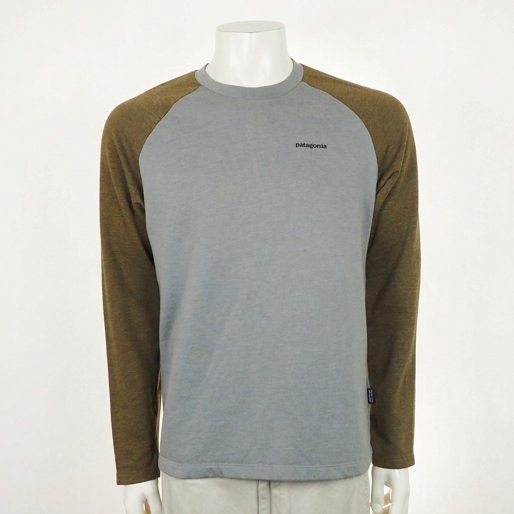 Patagonia P6 P-6 Logo Lightweight Crew Sweatshirt Mens Medium Gray Pullover